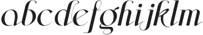 Aleesya Serif RegularItalic otf (400) Font LOWERCASE
