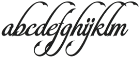 Alegarde Regular otf (400) Font LOWERCASE