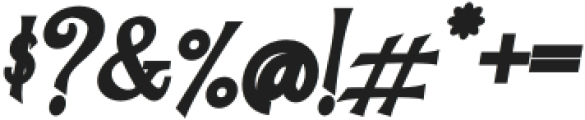 Alegia Bold Italic otf (700) Font OTHER CHARS