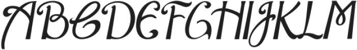 Alegia Italic otf (400) Font UPPERCASE