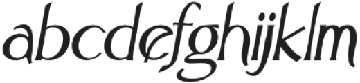 Alegia Italic otf (400) Font LOWERCASE