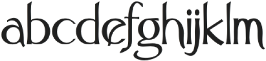 Alegia Regular otf (400) Font LOWERCASE