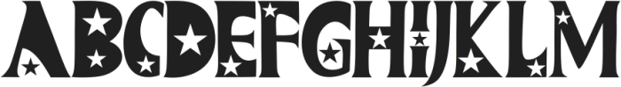 Alegro Star ttf (400) Font UPPERCASE