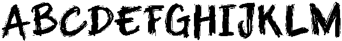 Aleho Scribble Outer otf (400) Font UPPERCASE