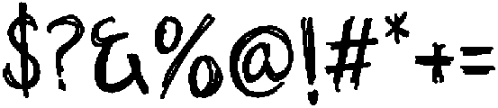 Aleho Scribble otf (400) Font OTHER CHARS
