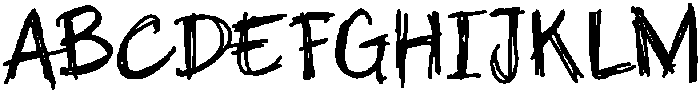 Aleho Scribble otf (400) Font UPPERCASE