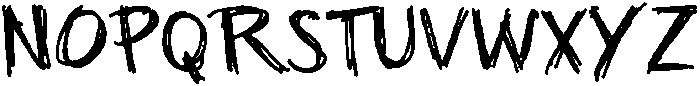 Aleho Scribble otf (400) Font UPPERCASE