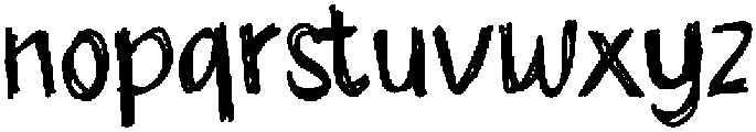 Aleho Scribble otf (400) Font LOWERCASE