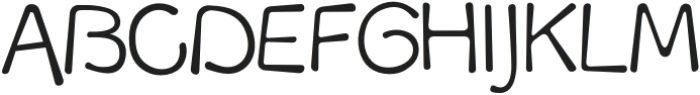 AlekanRounded-Regular otf (400) Font UPPERCASE