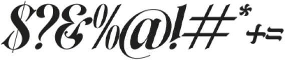Aleronk Italic otf (400) Font OTHER CHARS