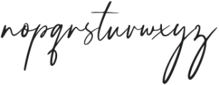 AlessandraCharm otf (400) Font LOWERCASE