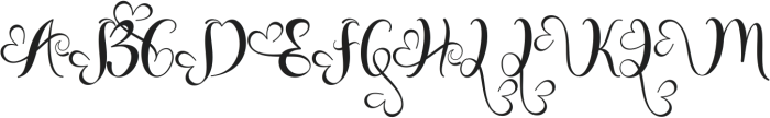 Alestha Butterfly otf (400) Font UPPERCASE