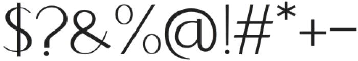Alevia Regular otf (400) Font OTHER CHARS
