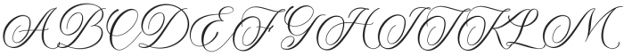 Alexandra Calligraphy Regular otf (400) Font UPPERCASE