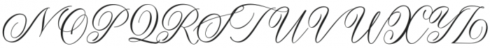 Alexandra Calligraphy Regular otf (400) Font UPPERCASE