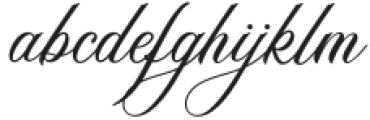 Alexandra Calligraphy Regular otf (400) Font LOWERCASE