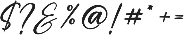 Alexandria Signature otf (400) Font OTHER CHARS