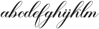 Aleycha Regular otf (400) Font LOWERCASE