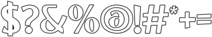 Aleygo Outline otf (400) Font OTHER CHARS