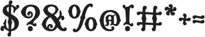 Alfareria Regular otf (400) Font OTHER CHARS