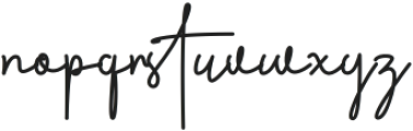 Alfath Signature Regular otf (400) Font LOWERCASE