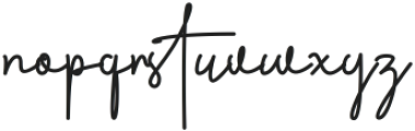 Alfath Signature Regular ttf (400) Font LOWERCASE