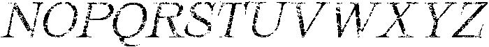 Alfena stamp Italic otf (400) Font UPPERCASE