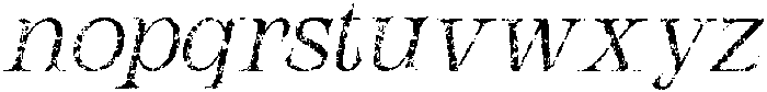 Alfena stamp Italic otf (400) Font LOWERCASE