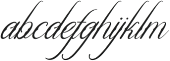 Alfiany Dek Italic otf (400) Font LOWERCASE