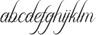 Alfiany Dek otf (400) Font LOWERCASE