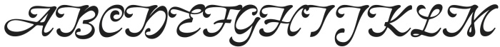 Alfino Script Regular otf (400) Font UPPERCASE