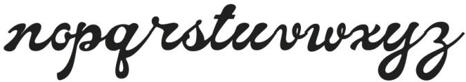Alfino Script Regular otf (400) Font LOWERCASE
