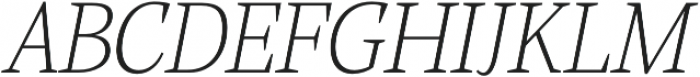 Alga Extralight Italic otf (200) Font UPPERCASE