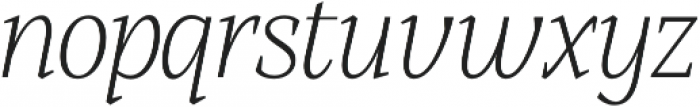 Alga Extralight Italic otf (200) Font LOWERCASE