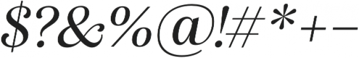 Alga Medium Italic otf (500) Font OTHER CHARS