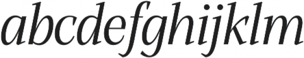 Alga Regular Italic otf (400) Font LOWERCASE
