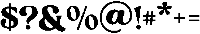 Algebra otf (400) Font OTHER CHARS