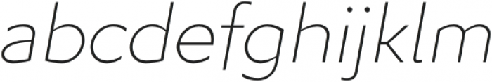Algera Thin Italic otf (100) Font LOWERCASE