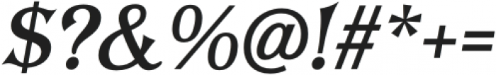 Algerian Mesa Alt X Plain Italic otf (400) Font OTHER CHARS