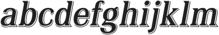 Algerian Mesa Italic otf (400) Font LOWERCASE