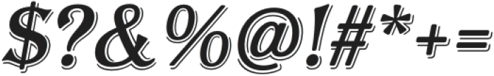 AlgerianRnd-Italic otf (400) Font OTHER CHARS