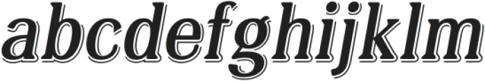 AlgerianRnd-Italic otf (400) Font LOWERCASE