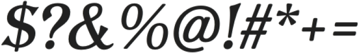 AlgerianRndAltPlain-Italic otf (400) Font OTHER CHARS