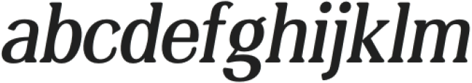 AlgerianRndAltPlain-Italic otf (400) Font LOWERCASE