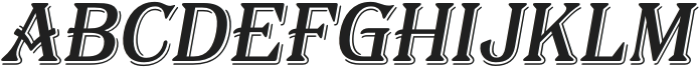 AlgerianRndAltS-Italic otf (400) Font LOWERCASE