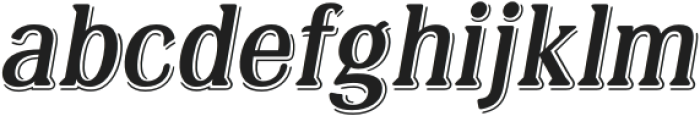 AlgerianRndAltX-Italic otf (400) Font LOWERCASE