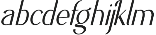 Algiesa Italic otf (400) Font LOWERCASE