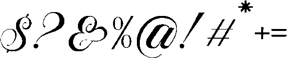 Algloria Script Black otf (900) Font OTHER CHARS