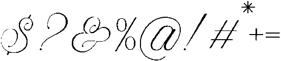 Algloria Script Extra Light otf (200) Font OTHER CHARS