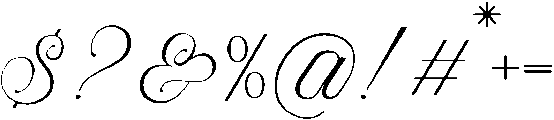 Algloria Script Light otf (300) Font OTHER CHARS